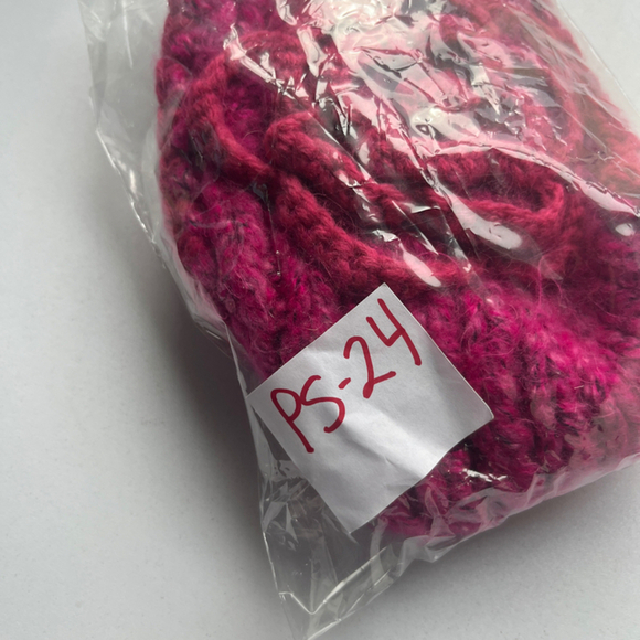 Women's Vibrant Pink Knitted Winter Headband One Size - Picture 5 of 5
